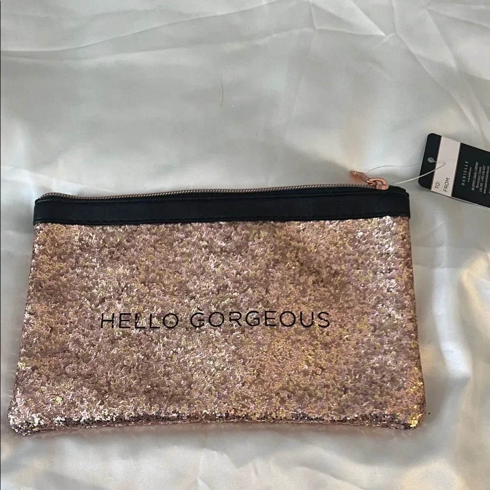 Danielle Gold Cosmetic Bag